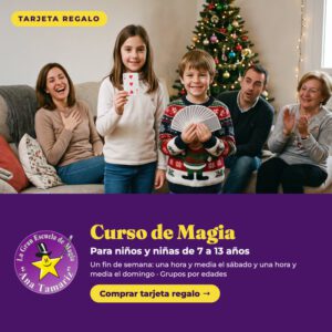 Tarjeta regalo: Curso de Magia infantil